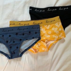3 pairs of Pink panties